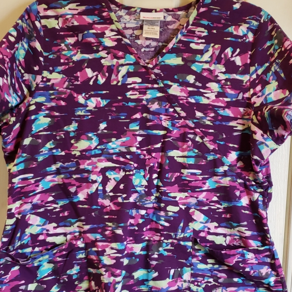 Purple scrub top